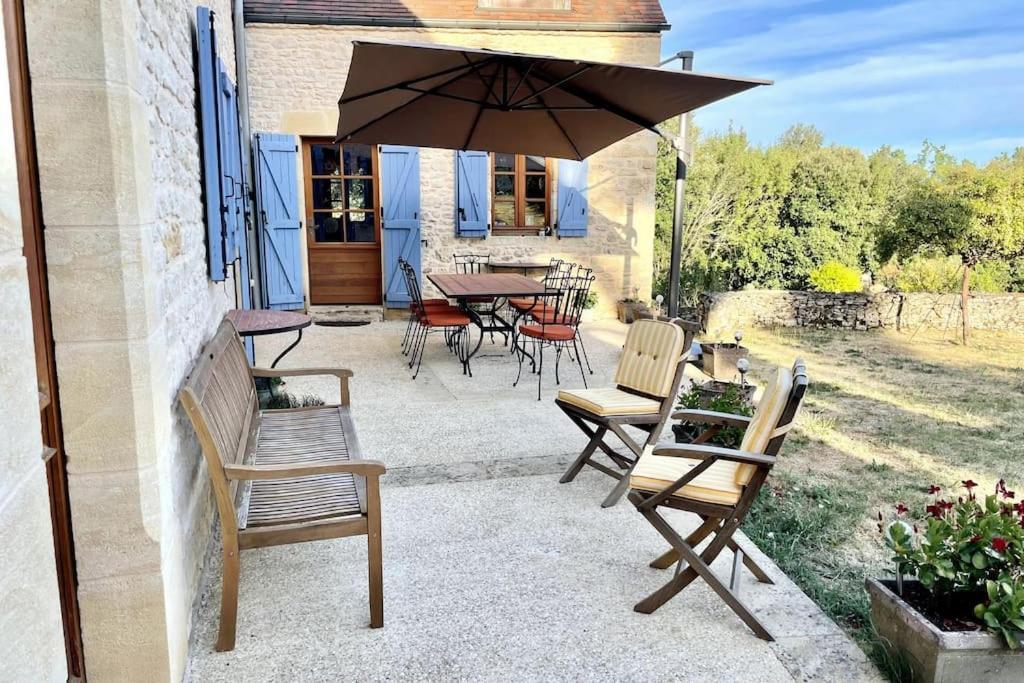 Charming 19Th Century Farmhouse With Pool Vitrac  Exterior photo
